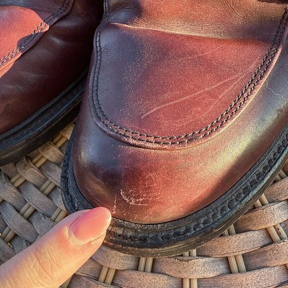 Allen Edmonds Brentwood Lace Up Leather Dress Shoes Men 9 D Men Burgundy Brown main image 11